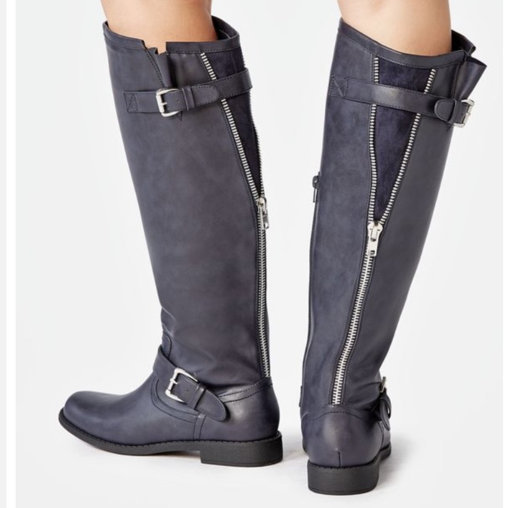 JustFab Bayley Navy Boots